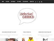 Tablet Screenshot of defectivegeeks.com